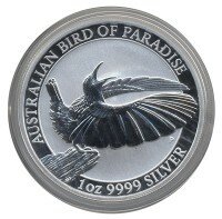 Австралия 1 доллар 2018 год - Щитоносная райская птица Виктории Австралия 1 доллар 2018 год - Щитоносная райская птица Виктории